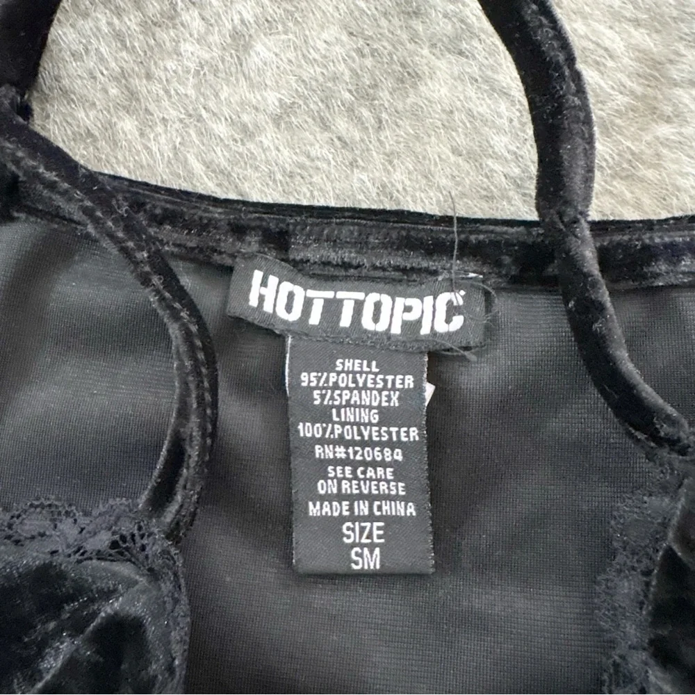 Hot Topic Black Velvet Slip Dress Small - Picture 3 of 11